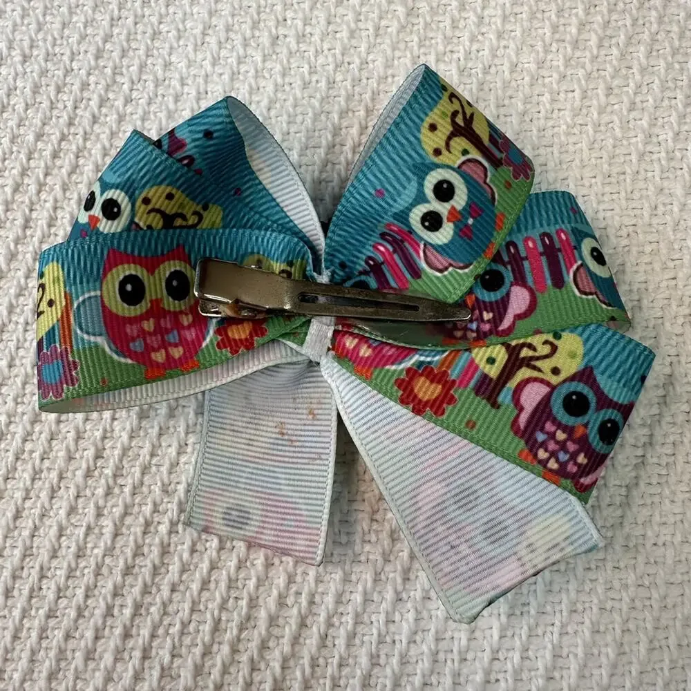 Handmade Owl Hair Bow
